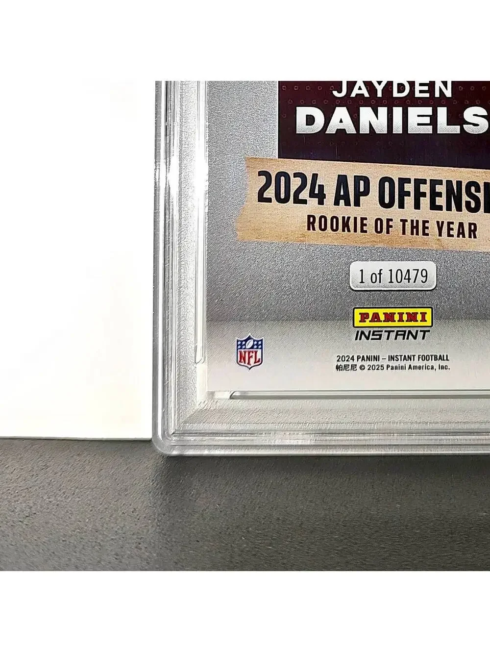 Jayden Daniels 2024 Panini NFL AP Offensive Rookie of the Year Commanders PSA 10